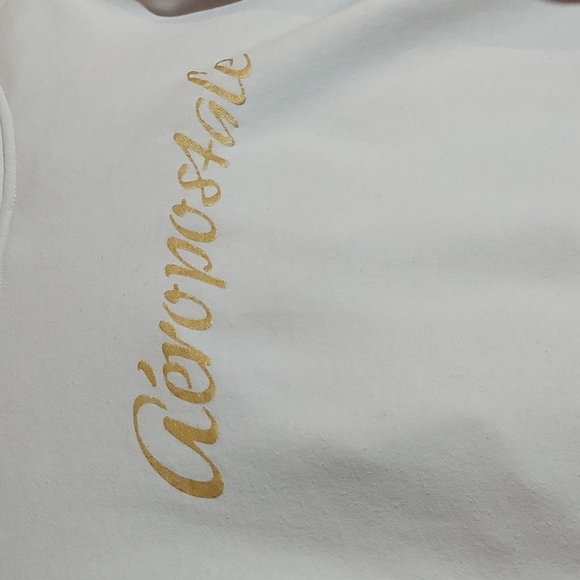 AEROPOSTALE CROPPED WHITE HOODIE! - Picture 2 of 5